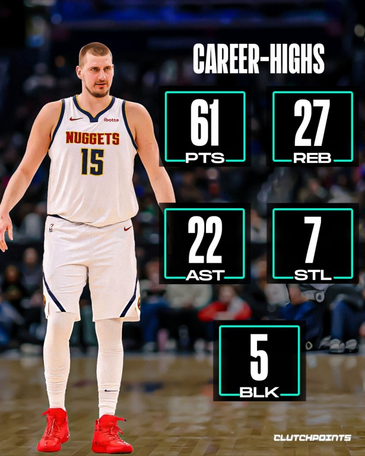 众球星五项统计最高值！卢卡73+21+20+5+4！浓眉59+26+11+7+10！